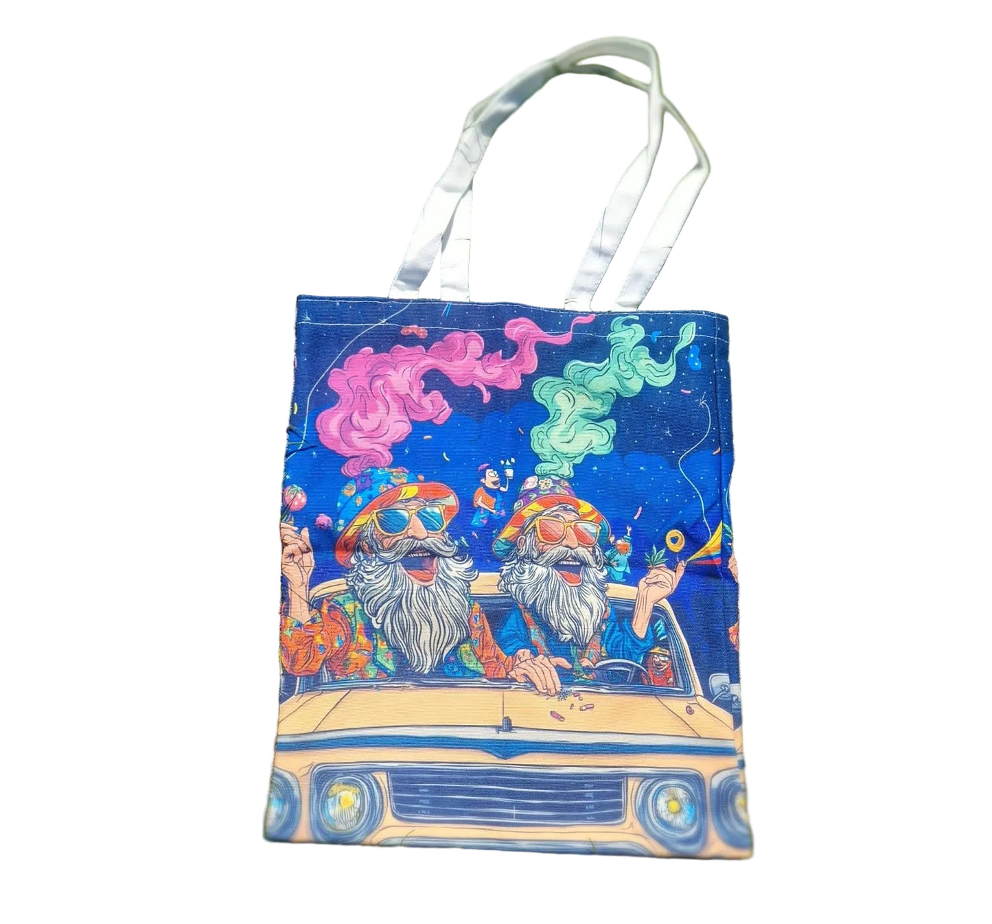 Two Hippies Tote Bag
