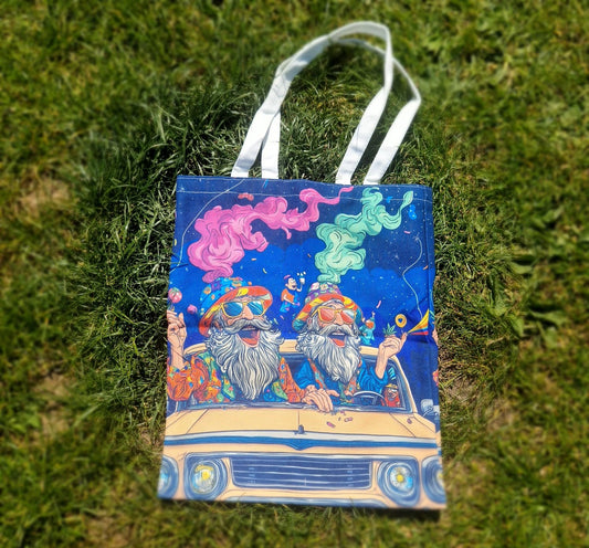 Two Hippies Tote Bag