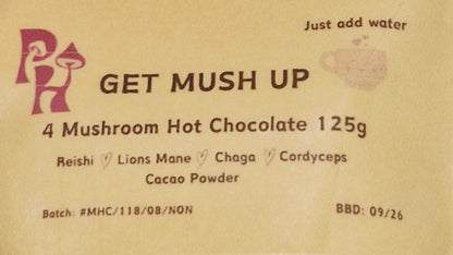 GET MUSH UP - 4 Mushroom Hot Chocolate 125g
