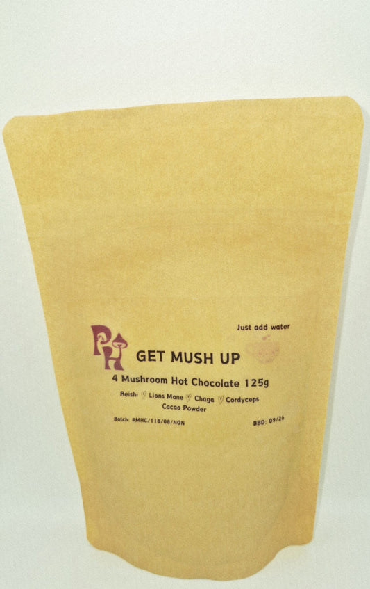 GET MUSH UP - 4 Mushroom Hot Chocolate 125g